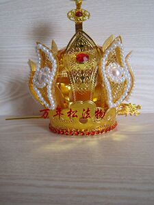 图片一派道士帽冠帽正帽法道帽帽法冠冠法老道q教五莲花火焰高功