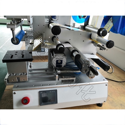 半自动滚贴胶平签贴标机s外壳标签条码商标小型不干式手持标面机