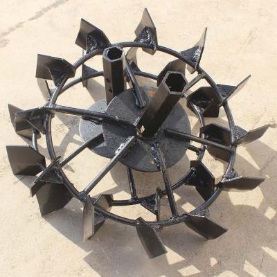 微耕机专用水田轮微耕机u配件小型耕地机松土机防滑行走大铁轮