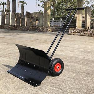 清理羊圈鸡粪除雪车板式电动扫雪车手扶j扫雪铲物业刮粪机手推小