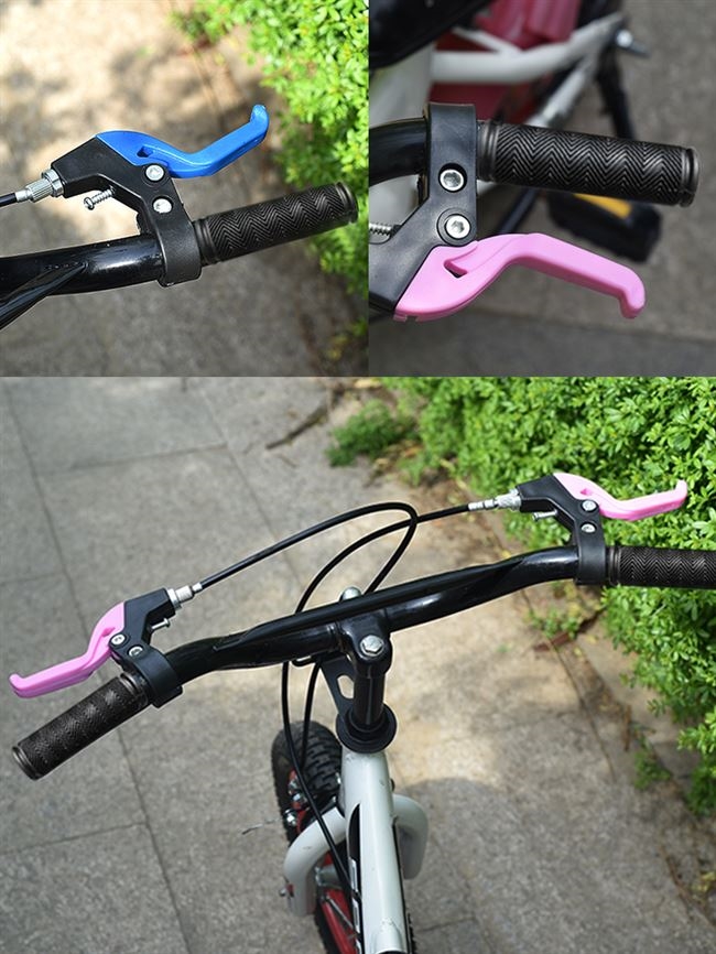 儿童自行车刹车把童车四三指刹把通用单车手刹闸刹车手柄配件整.