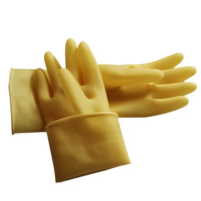 加厚粤防b水塑胶乳胶光里牛筋明珠牌橡胶工业皮家用手套清洁胶皮