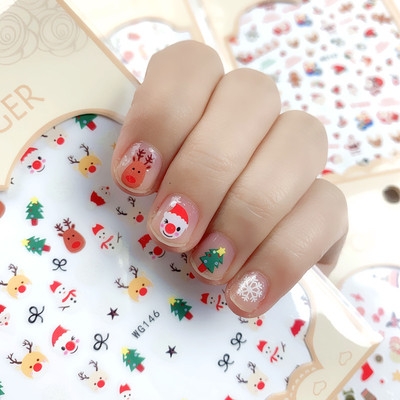 k儿童纸c甲贴手可爱公主美甲贴片甲孩宝宝防水指女贴贴画