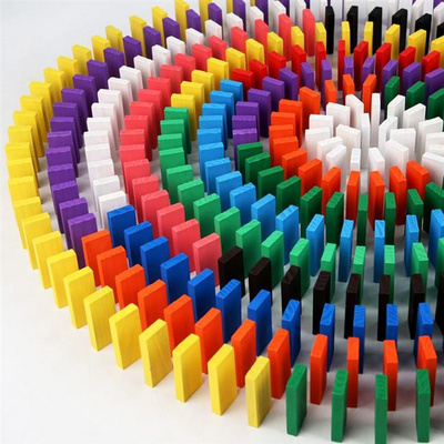 k玩女诺男孩大号积木p*具多米洛骨牌多米孩诺米多米骨诺牌儿.