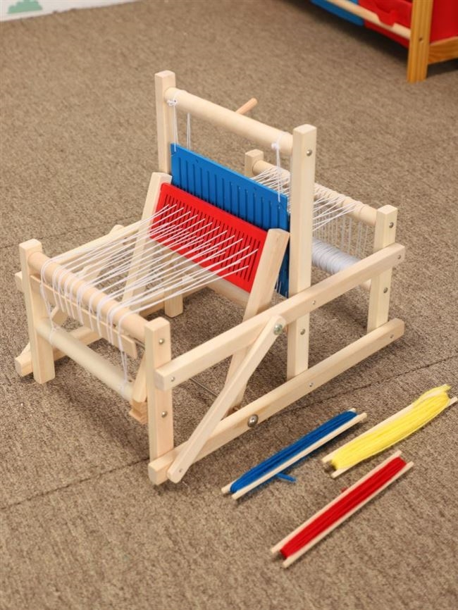 织毛线毛毯针织j机器挂毯编织机小型织布机家用毛衣创意diy木制