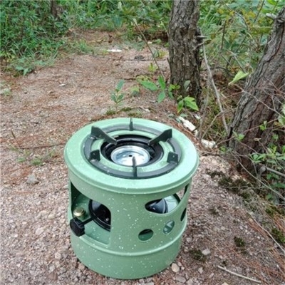 户外柴油气化炉柴k油炉一休式炉灶子大容量煤油炉头户外便携野营