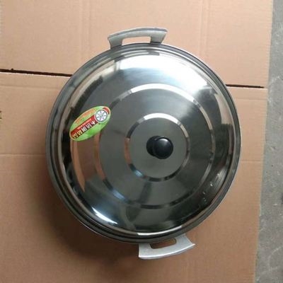 耐摔不粘锅特大号饭店特厚加深大铝锅f60公分食堂环保农村复古铝