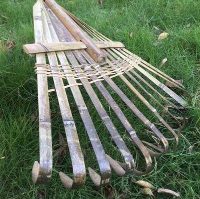 搂草耙大耙子垃圾l耙子竹扒子园艺工具道具耙表演耙子农用耙.