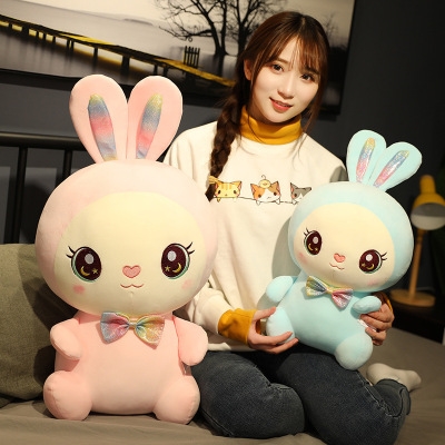 柔软大眼萌兔公主布娃娃抱t枕超可爱天使兔玩具娃娃公仔生日礼物