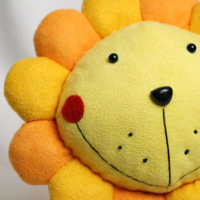 手缝制作花狮子公仔向日葵布偶娃娃不织布手工布艺玩偶diy材料城