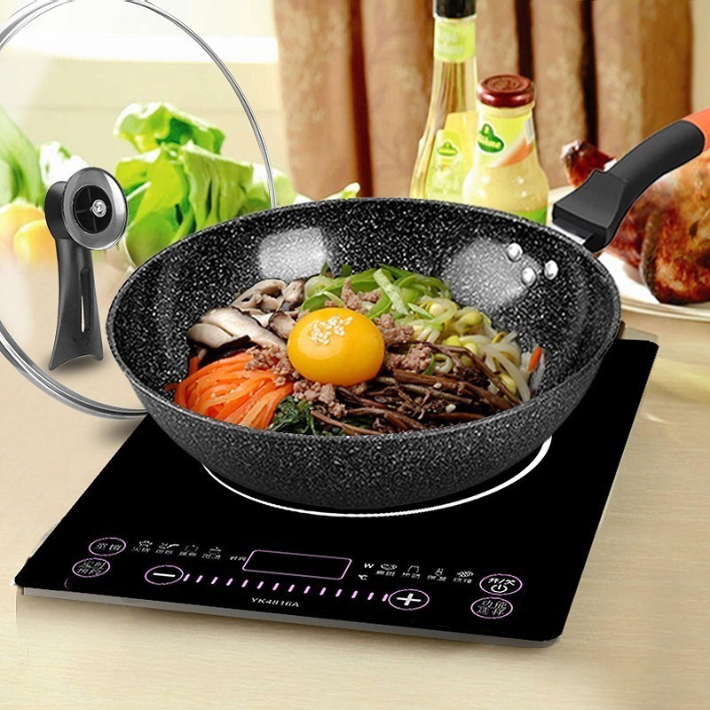 【麦饭石锅炒锅34cm】麦饭石锅炒锅34cm品牌,价格 - 阿里巴巴