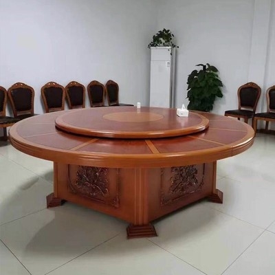 三米二酒店电动餐桌大圆桌饭店餐z馆包厢25人30人餐厅电动转盘桌