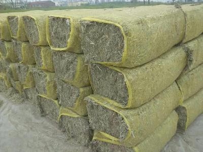 80斤牛羊草块人j气干草打包晒干半吨草料马饲料干鲜苜蓿草饲料原