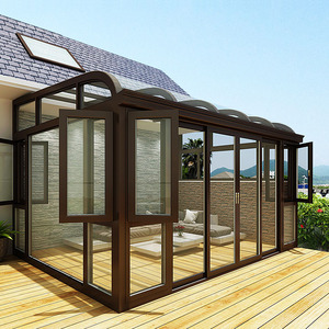 南京定制阳光房别墅雨p棚钢化玻璃房露台花园钢结构断桥铝门窗阳