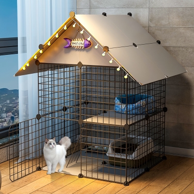 猫空笼猫笼子家用室内超大u自由空间别墅三层猫咪猫窝带厕所小型