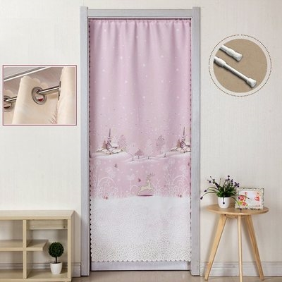 单布门帘家用单层