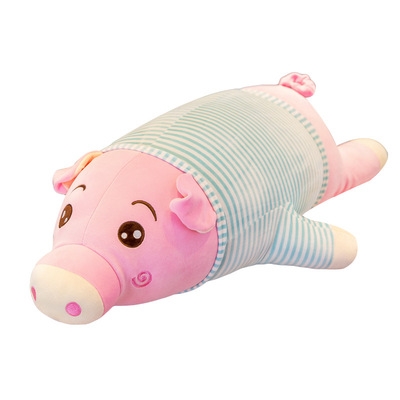 i哎呀呀公d仔呆萌长鼻子趴猪毛绒玩具懒猪玩偶软体抱枕靠背布娃娃