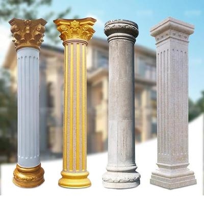 罗马柱模a具欧式别墅围栏阳台护栏带槽方型室内外方形罗马住栏杆