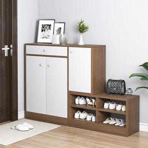 60cmb新户鞋门柜带换鞋凳一体靠墙可坐鞋厨鞋柜门口家用入进门多