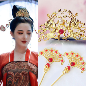 妖猫传明制发f冠双凤呈祥头风汉服古冠头饰敦煌供养人发簪唐风发