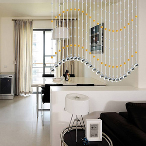 水晶珠帘隔断门帘成品帘玄u关卧室客厅帘子大门对厕所挂帘垂帘吊