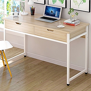 家庭电脑桌 台式 学生桌子 写字桌 简易办公桌带抽屉 初中生书桌