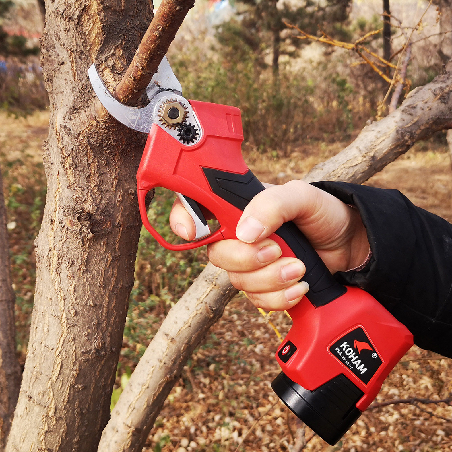 嘉航电动修枝剪果树电剪刀充电式电剪果枝剪省力剪刀园林园艺剪刀
