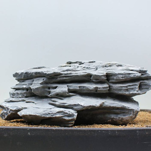 韩国购鱼缸造景石头青千层石天然原石大号假山盆景草缸装饰品小摆