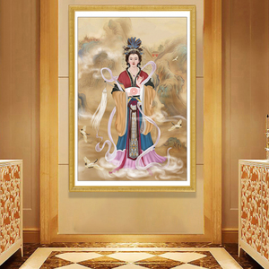 新款钻石画满钻新款泰山老母碧霞元君神像泰山娘娘圣母图钻石绣十
