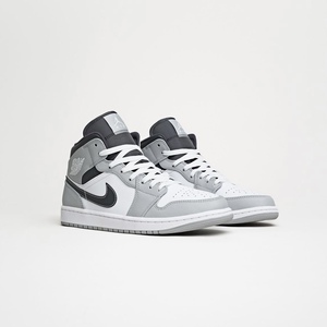 air jordan 1 mid aj1 中帮 无烟煤 烟灰 灰白黑 板鞋 554724-078