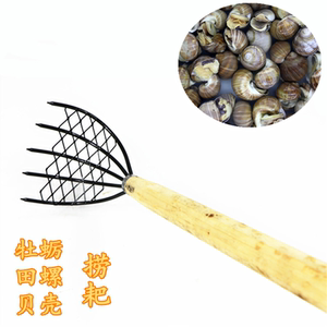 耙子挖蛤赶海蛤蜊小蚬耙铁耙捡捞牡蛎田螺耙工具