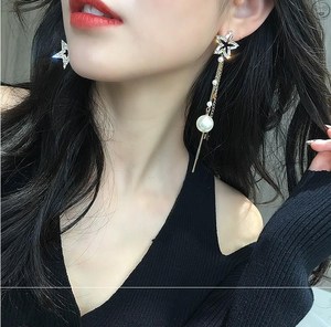 长款个五角星耳环修饰脸型2020气质潮新款百搭圆脸耳钉洋气