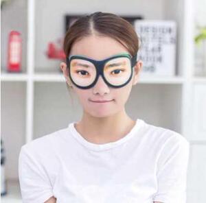 上课睡觉神器假眼睛贴纸高中初中学生睁眼眼罩3立体创意搞怪个性