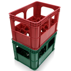 24瓶啤酒筐加厚塑料筐饮料筐崂山啤酒筐玻璃瓶装塑料周转筐