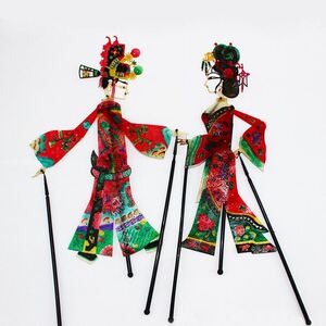 镜框背景画装饰画民间纯手工旅游皮影戏陕西拜见三打白骨精小学生