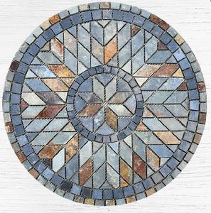 室外地砖庭院防滑乡村欧式餐饮店拼花砖新款装饰砖店铺超市石盘