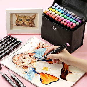 双头pop笔马克笔室内设计专用儿童168色便宜美术便携式水溶性绘画