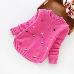 女童套头毛衣打底衫婴儿童春季1-3岁半套头针织衫2-4-5岁宝宝线衫