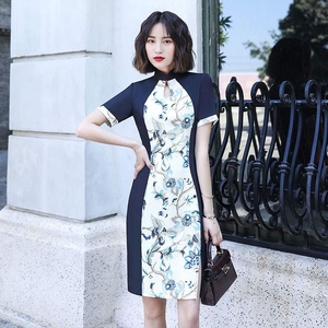 现代新式旗袍个性连衣裙日常改良时装版短款中国风年轻款少女