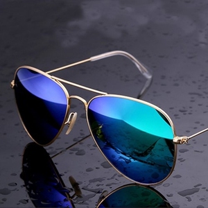 【钢化玻璃眼镜】男女同款韩版太阳镜蛤蟆镜骑行驾驶钓鱼旅游墨