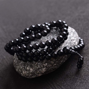 佛珠项链黑色女