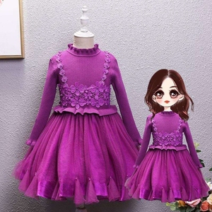 女童春装时髦纱裙套装2019年新款 洋气春季连衣裙韩版公主裙可爱