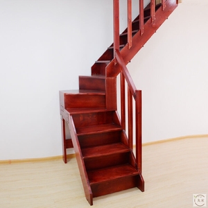 豫新祥龙楼梯家用阁楼复式转角实木梯子可定制l型转角梯 6踏步包