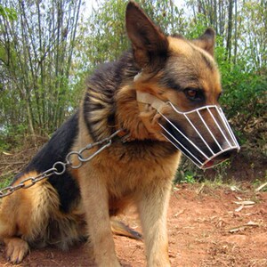 金属狗嘴套防咬叫捡食口罩可喝水大中型犬嘴笼金毛马犬德牧萨摩.