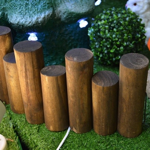 上新森林系列婚礼道具 橱窗装饰品 木桩栅栏 主题婚礼布置 婚庆道