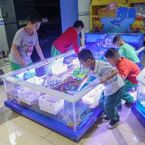 儿童钓鱼池商场游乐园室内定制捞鱼池商用奶瓶锦鲤喂奶鱼鱼池鱼