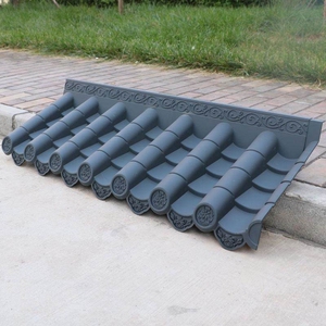 新款屋顶檐防水小青瓦庭院室内外琉璃瓦片徽派中式仿古屋檐青砖屋