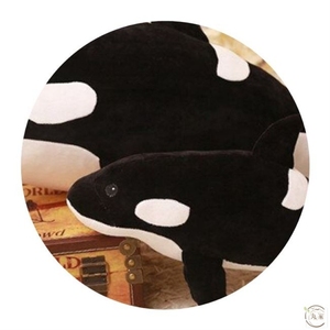 卡通鲸鱼公仔抱枕毛绒玩具虎鲸抱枕沙发靠垫海洋馆开学季女友生日