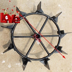 微h耕机专用水田轮微耕机配件小型耕地机松土机防滑行走大铁轮