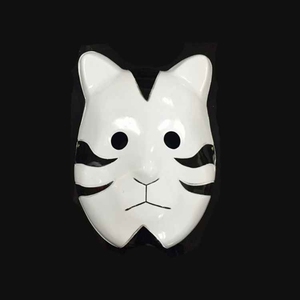日本购动漫火影忍者面具 化妆舞会cos道具 木叶暗部狐狸猫脸pvc面
